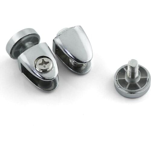 Conical Glass Clamp 8-10MM Bathroom Kirsite Connector Holder Fastening for Glass Holder Shelves Railing Clamp Alloy Steel Holder