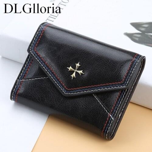 Leather Women Wallet Female Fashion Wallet Multifunction Card Holder Coin Purse Multi-Card Slots Short Wallets Passport Cover
