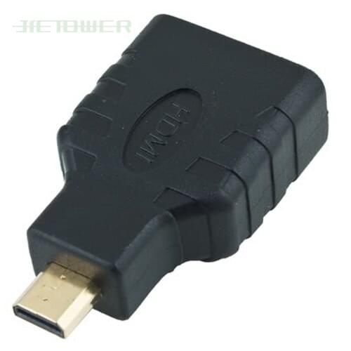 Micro HDMI Male to HDMI Female Type D Male Gold Extension Adapter F/M Converter Connector Cable for HD TV Camera 100pcs/lot