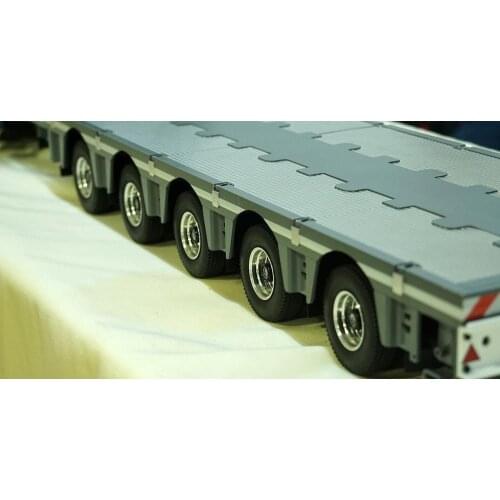FURY BEAR 1/14 truck tractor European pallet mud head military card model (2+5) 7-axis model heavy trailer