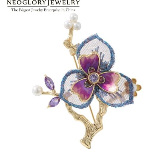 Броши из ткани на одежду NEOGLORY China At AliExpress