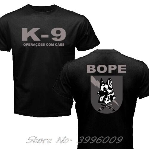 New Brazil Swat Bope Special Forces Police K-9 Dog Canine Canil Unit T-shirt Funny Cotton Casual Top Tee Printed T Shirt