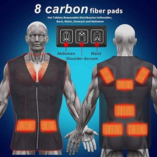 Heated clothing Winter Warm Mens windbreaker USB Heated Vest Electric Heating Jacket hiking jacket with heater for Womens vest