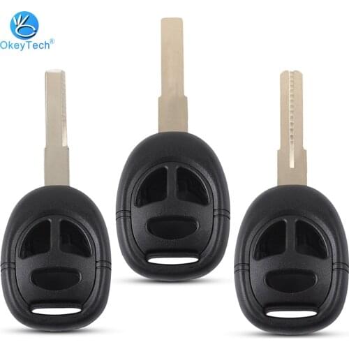 OkeyTech For SAAB 9-3 9-5 93 95 Replacement Smart Remote Car Key Shell Case Housing 3 Buttons Uncut Blade 3 Types Key Cover Fob