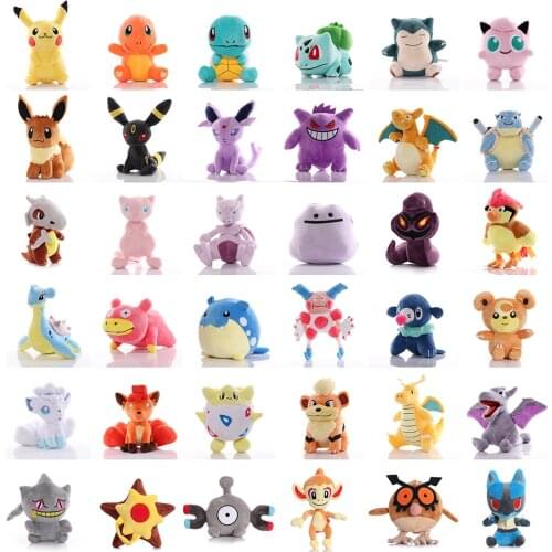 41 Style Pikachu Pokemon Plush Toy Doll Charmander Bulbasaur Squirtle Blastoise Charizard Anime Stuffed Toys For Children Gifts
