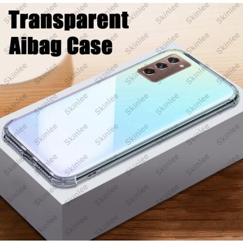For Samsung Galaxy A03S A02S Case Official Original Airbag Shockproof Airbag For Samsung S20 S21 FE Clear Cover