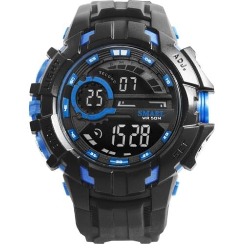 SMAEL Men Sports Watches Fashion Military LED Digital Watches Men Stopwatch Alarm Clock Waterproof Electronics Wristwatches 1610