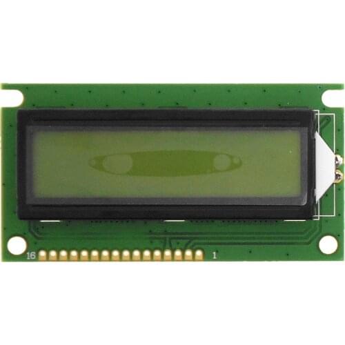 SMR1602-E Yellow green screen 1602E LCD module Yellow green background black words 5V 3.3v parallel port 1602 dot matrix