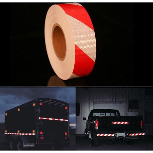 5cmx50m/Roll High Intensity Reflective Tape Trailer Reflector Safety Conspicuity Tape For Vehicles Trucks