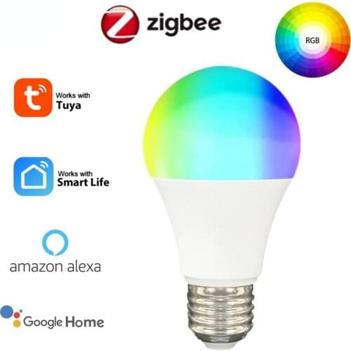 Smart LED Light Bulb 9W Wifi RGB Lamp E26/E27 Color Dimmable Led Bulb Work with Tuya Smart Life APP Voice Control Alexa Google
