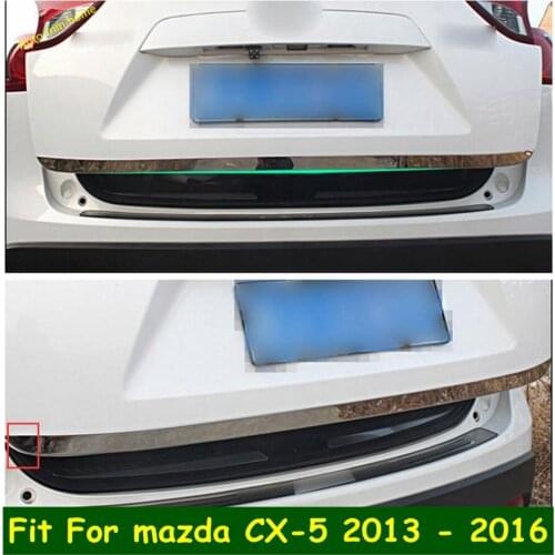 Lapetus Rear Trunk Lid Cover Tailgate Trim Door Handle Molding Boot Garnish Bezel Cover For Mazda Cx-5 Cx5 2013 2014 2015 2016