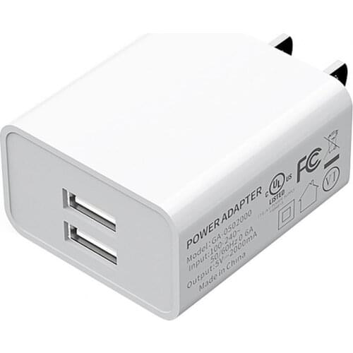 Mobile Phone Charger Dual USB Charger Plug Travel Wall Charger Adapter For iPhone 8 7 Samsung Xiaomi Universal Phone Charger