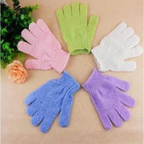 Factory price Exfoliating Bath Glove Five fingers Bath Gloves Convenient and comfortable health free shipping LX6580