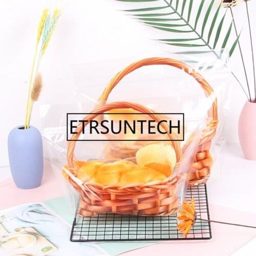 10Set Clear Braed Bag Zipper Fresh Storage Box Biscuit Cake Cholesale Snack Basket Gift Food Bag