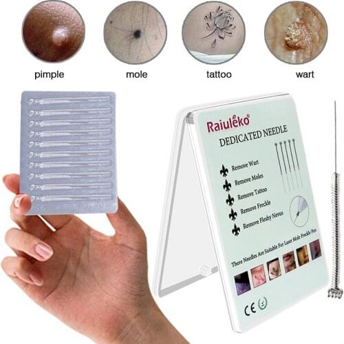 100Pcs Laser Plasma Pen Dedicated Needles for Skin Moles Tattoo Removal Dark Spot Remover Fine Needles for Face Freckle Wart Tag