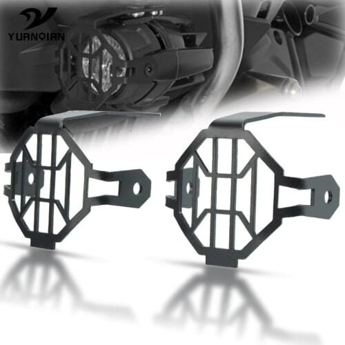 1Pair Motorcycle Fog Light Protector Guards Metal Foglight Lamp Cover For BMW R1200GS & Adventure, 2012-2020 2019 18 air cooled
