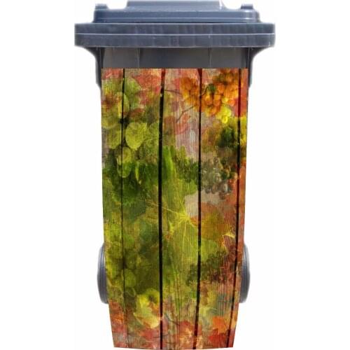 3D Painting Grapes Rubbish Bin Sticker Wallpaper mural Wall Print Decal Removable Wall Mural Photo self adhesive Gift
