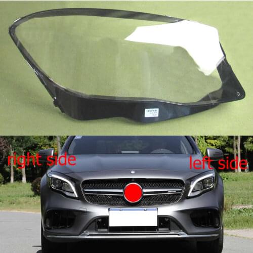 For Mercedes-Benz GLA W156 2018 2019 2020 Lampshades Headlamps Cover Lens Transparent Lamp Shade Replace The Original Lampshade