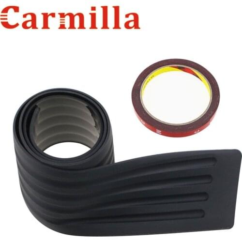 Carmilla Car Rubber Rear Guard Bumper Protector Trim Cover For Ford Focus Ecosport Explorer Fiesta Mondeo Edge Mustang