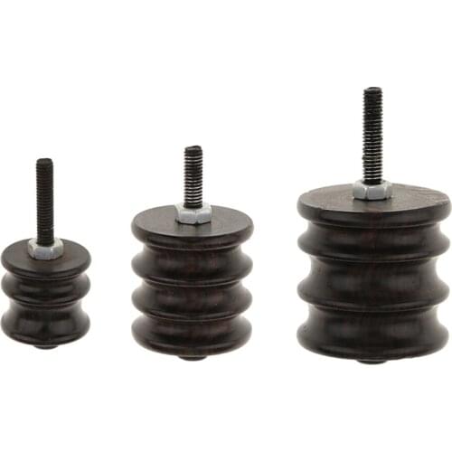 3 Pieces Leather Electric Grinding Head Polishing Edge Kit Ebony Leathercraft Tool