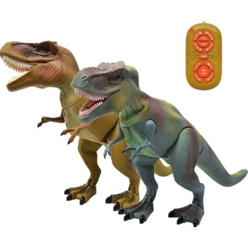 Electric Remote Control Dinosaur Toy Simulation Tyrannosaurus Animal Model Intelligent Eill Go Large Dinosaur Childrens Toys