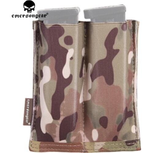 Emersongear Emerson Fast Open-Top Double Pistol Magazine Pouch High Speed Molle Airsoft CS Mag Pouch Quick Draw Holster Holder
