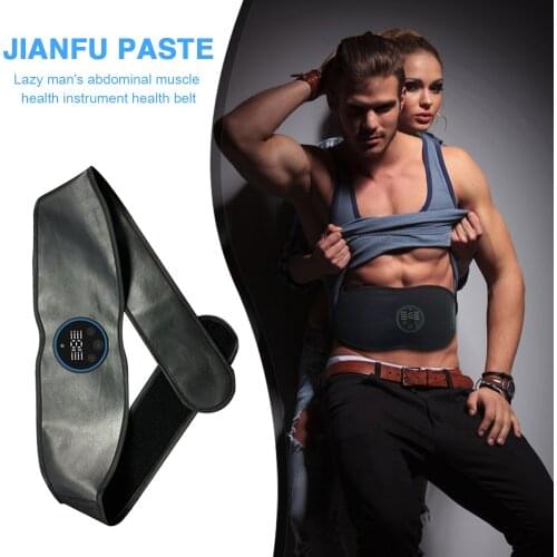 EMS Abdominal Muscle Stimulator Trainer USB Smart Fitness Equipment Training Gear Muscles Electrostimulator Toner Massage