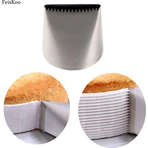 Oversized cake decorating tools pastry nozzles double side Stainless Steel Cream nozzles pastry Bakery tools icing Piping Nozzle