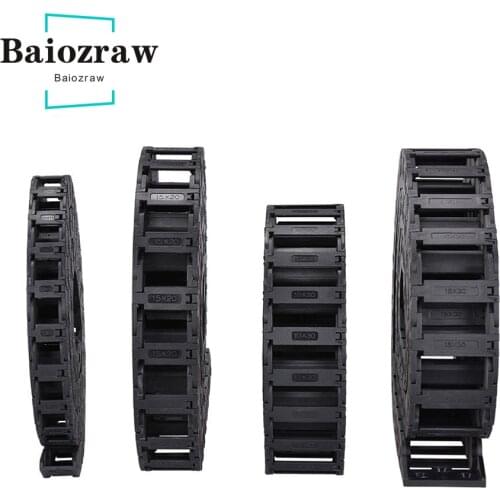 Cable Drag 5x5 7x7 10x10 10x15 10x20 10x30 L1000mm Chain Wire Carrier with End Connectors for CNC 3D Printer Engraving Machine