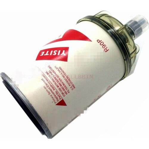 For ISUZU Cummins R90P/T Oil-Water separator With water storage cup Diesel fuel filter excavator accessories