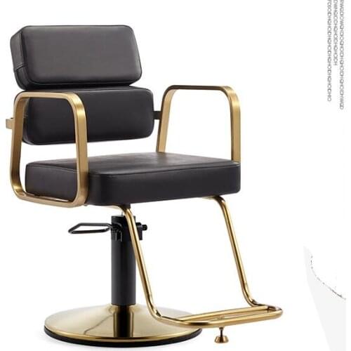 New style barbershop chair special lift stainless steel hair cutting chair web celebrity upscale hair salon stool