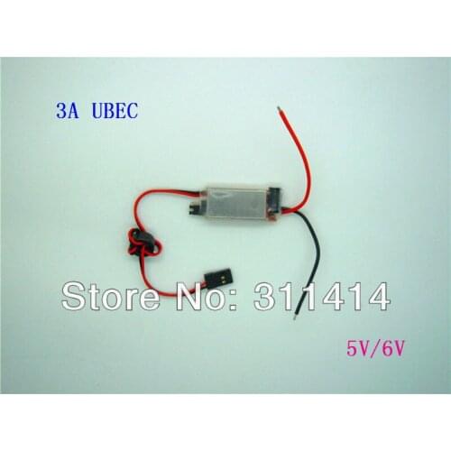 3pcs/lot 5V 6V Switchable Switch-Mode Ultimate BEC (UBEC) RC 3A U-BEC 5.5-26V ESC Work With 2-6S Lipo + Free Shipping Wholesale