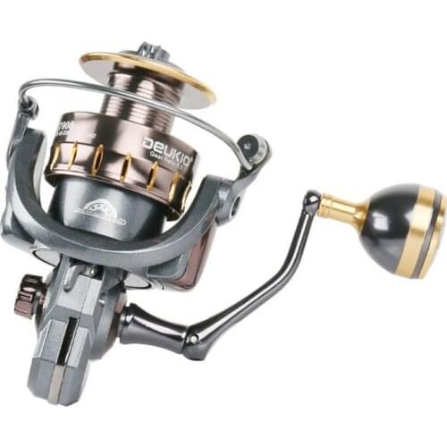 Spinning Fishing Reel 4+1BB Fishing Wheel Left/Right Handle Spincasting Trolling Fishing Reel