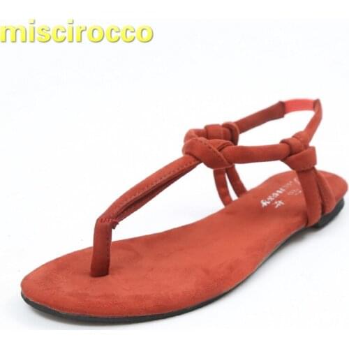 Womens Shoes Womens Sandals Summer Flat Anti-skid Roman Beach Slippers Knot Basic Style Home Shoes Woman Shoes