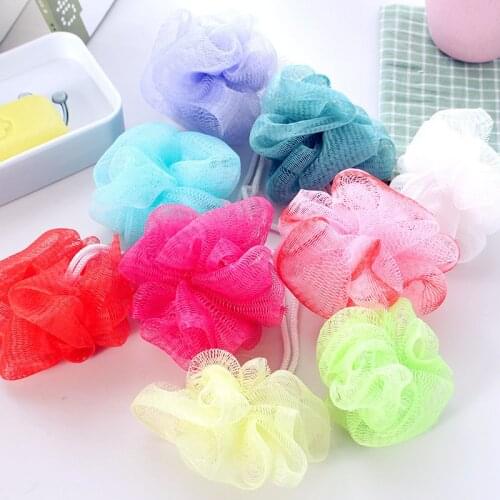 1/10 Pcs Loofah Bath Ball Mesh Sponge Milk Shower Accessories Bathroom Supplies Bath Flower Super Soft Body Cleaning Mesh Brush