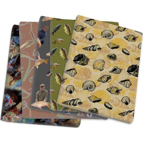 Ocean Series Shell Fish Polyester Cotton Fabric Patchwork Tissue Kid Home Textile Sewing Doll Dress Curtain,1Yc14300