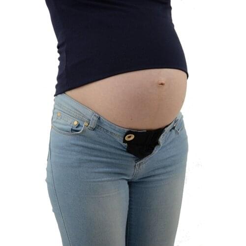 1Pcs Waist Extender soft Elastic pants Maternity Preg-nancy Waistband Belt during pregnancy black/blue/ khaki/dark grey/coffee