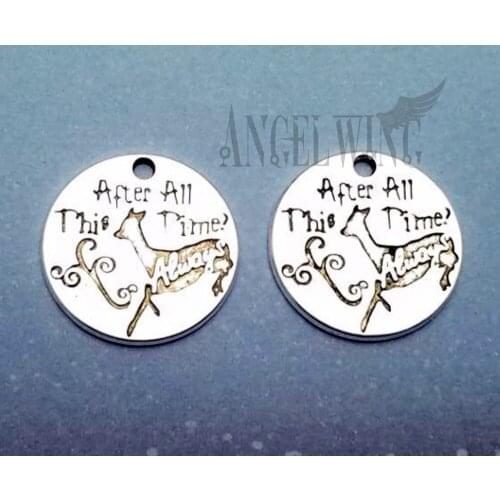 20pcs/lot--19mm, HP chams,Antique silver plated after all this time always charms,DIY supplies,Jewelry accessories