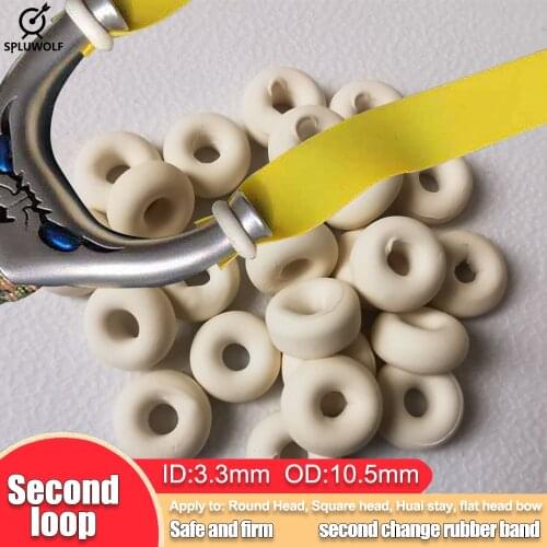 20PCS Unbound Tool Darts Flying Tiger Bow Rubber Ring No Binding Rubber Ring Slingshot Installation Shooting Accessories
