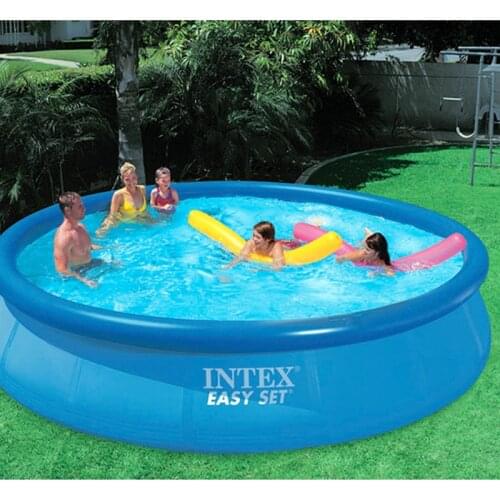 366*76cm Giant Size Blue Above Ground Inflatable Swimming Pool Family Pool for Adults Kids Thickening Summer Water Pool B33004