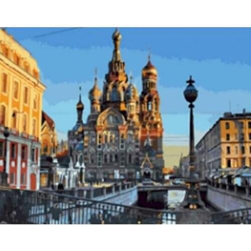 60x75cm Paint By Numbers Kits Landscape DIY Painting By Numbers On Canvas Scenery Frameless Digital Hand Painting Decor