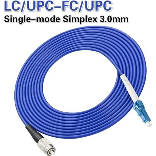 Armored LC/UPC-FC/UPC,3.0mm,Singlemode 9/125,Simplex, Optical Fiber Patch Cord Cable