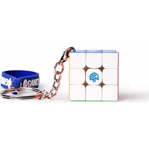 GAN330 Keychain Magic cube Gan 330 3x3x3 magic cube toys GAN 330 mini Key chain fun pocket game cube