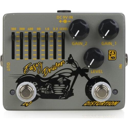 Caline DCP-04 EASY DRIVER Distortion EQ Effect Pedal Guitar Accessories Dual Guitar Pedal