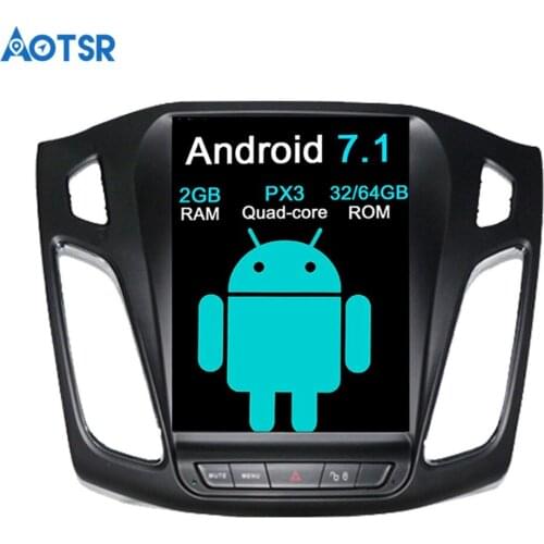 Aotsr Android 7.1 Big Screen Car No DVD Player GPS Navigation For Ford Focus 2012-2018 Auto navi stereo headunit multimedia