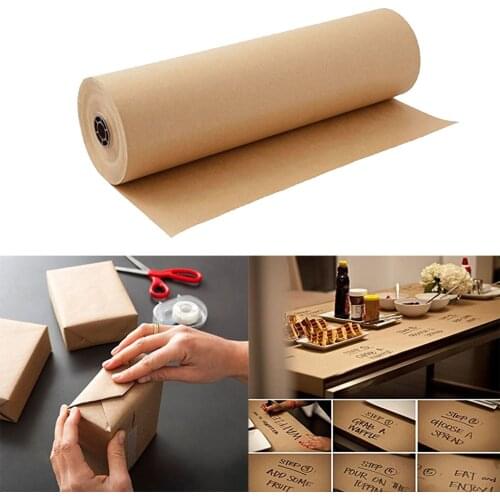 Brown Kraft Paper Jumbo Roll 11.8inch for Gift Wrapping, Art Craft, Postal, Gift Wrapping, Floor Covering and Table Runner
