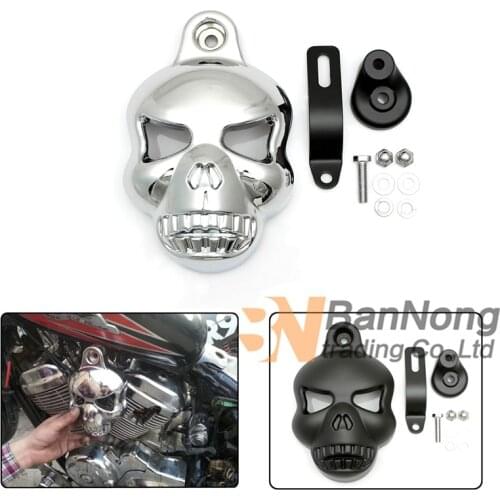 Cruise Motorcycle Modified Skull Horn Carburetor Cover For Honda Steed 400 600 Shadow 400 750 Darg Star 400 Vulcan