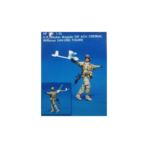 1/35 scale miniatures Modern US soldiers and unmanned Resin Model Kit figure Free Shipping
