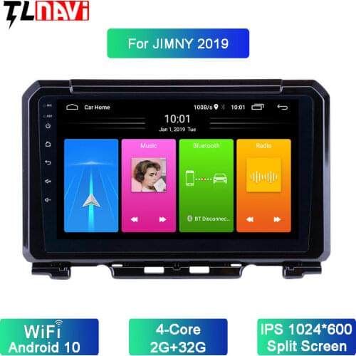 9 Inch Android 10 Car Radio For 1Suzuki JIMNY 2019 GPS Navigation Multimedia Player Support DVR AUX Wifi-OBDII SWC