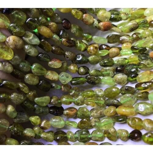 Natural Tsavorite green garnet irregular Beads Loose Perle turmaline for jewellery making DIY bracelet necklace needlework